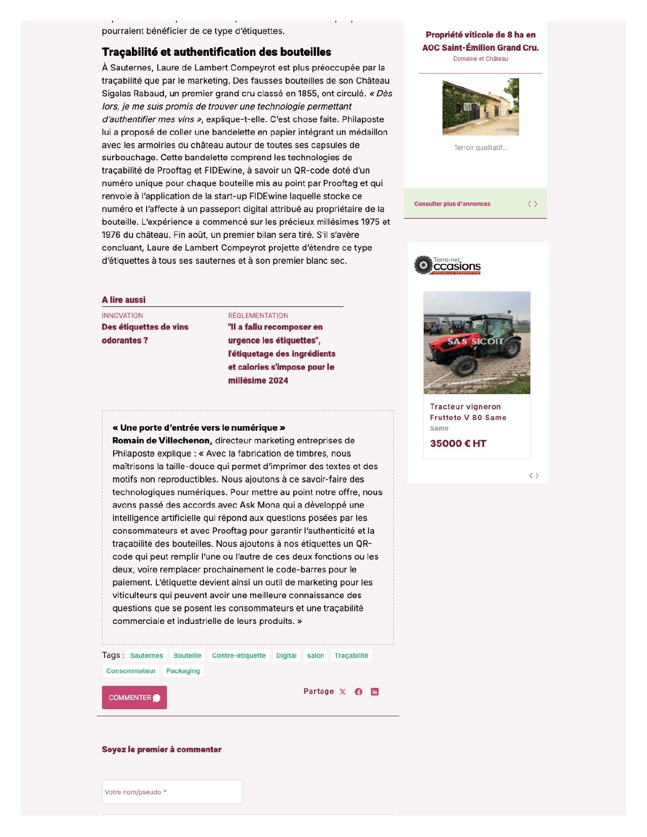 Sigalas Rabaud, un engagement fort au bénéfice de ses consommateurs et de ses distributeurs (photo 2)